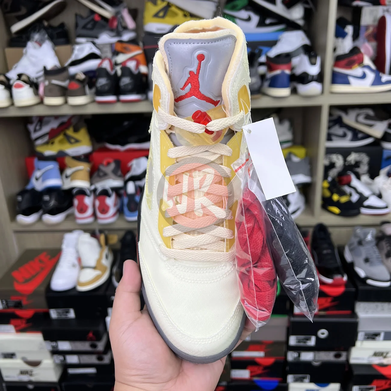 Air Jordan 5 Retro Off White Sail Dh8565 100 Ljr Sneakers (11) - bc-ljr.com